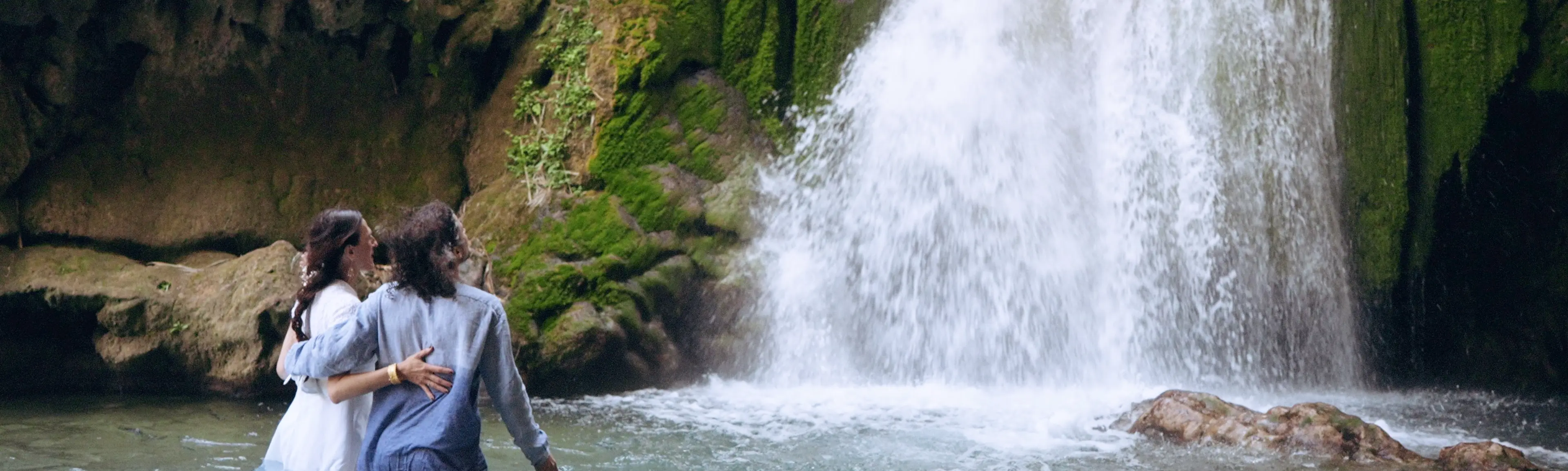 adventurous waterfall elopement