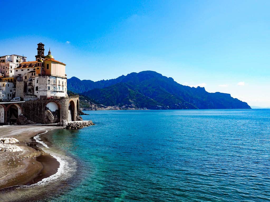 The Amalfi Coast in Italy beach elopement