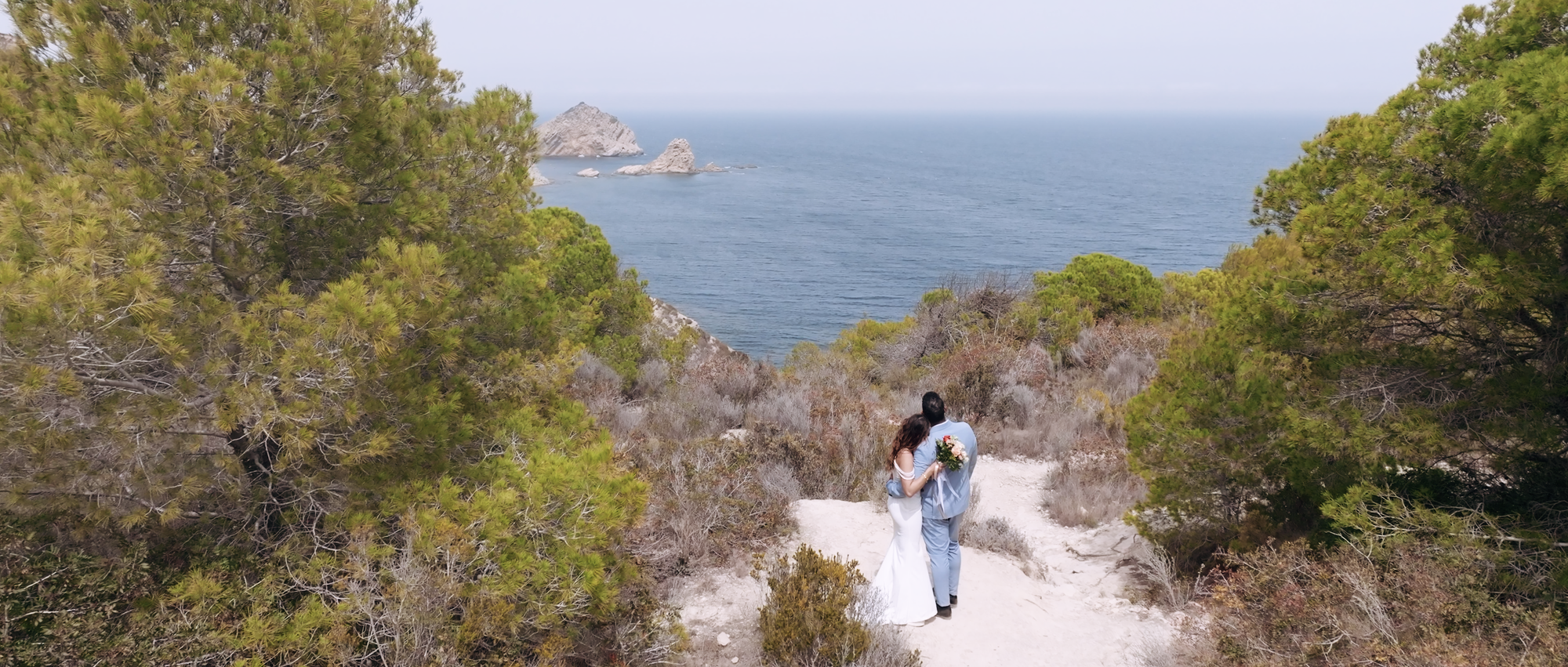 Personal and authentic stress free elopement in the mediterranean.