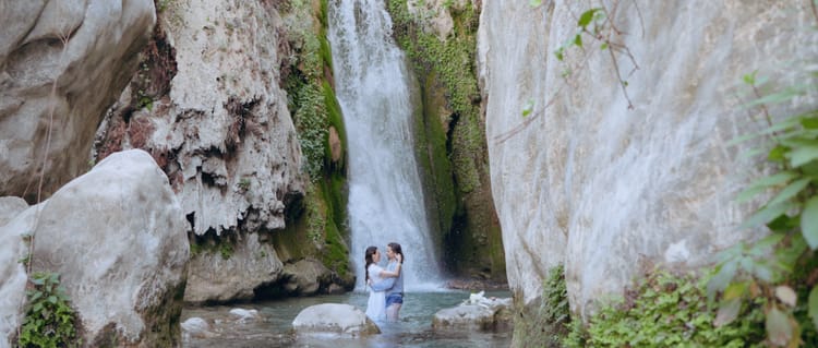 Waterfall Elopement near Moraira (Alicante), Spain Elopement stories